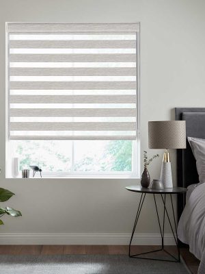 Byrne Charcoal Silver Day & Night Blinds