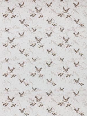 Animalia Embroidered Silver Curtain