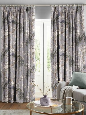 Belvedere Velvet Pale Iris Curtain