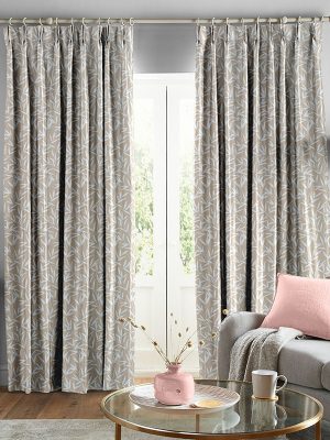 Willow Leaf Chenille Natural Curtain