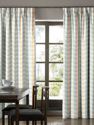 Two Colour Stem Warm Grey Curtain