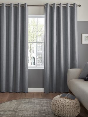 Ambrose Charcoal Ready Made Curtain