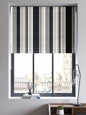 Downing Charcoal Roman Blind