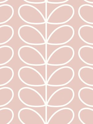 Linear Stem Pink Curtain