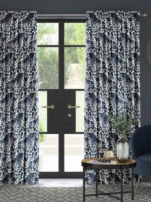 Canning Navy Curtain