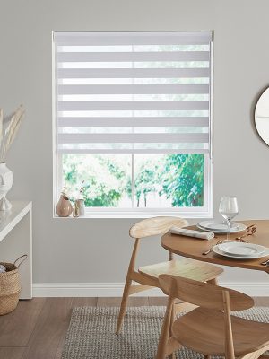 Arc White Day & Night Blinds