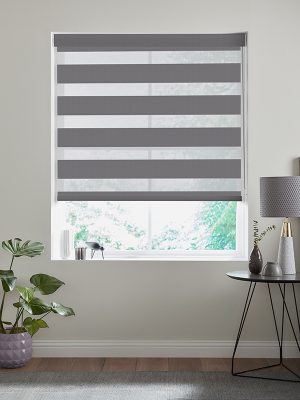 Arc Charcoal Day & Night Blinds